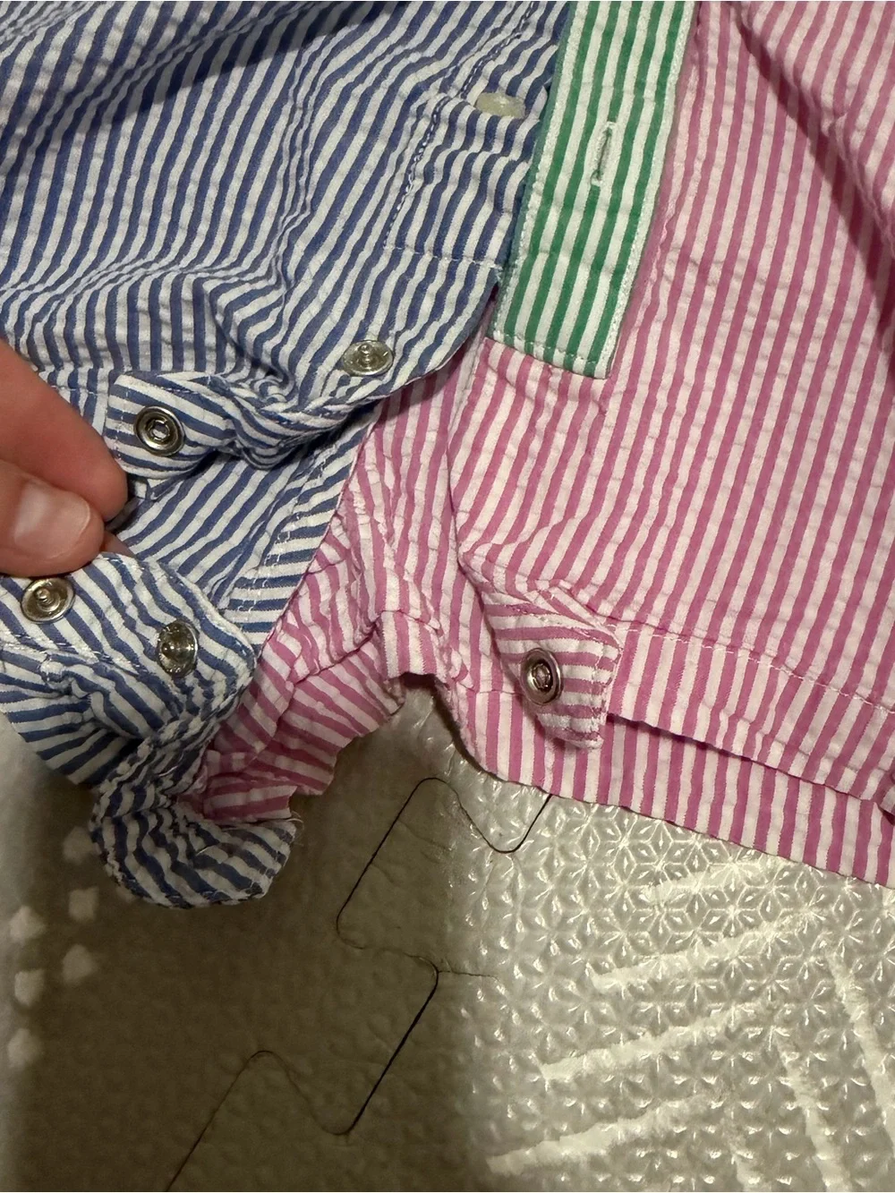 Baby boy Ralph Lauren seersucker one piece